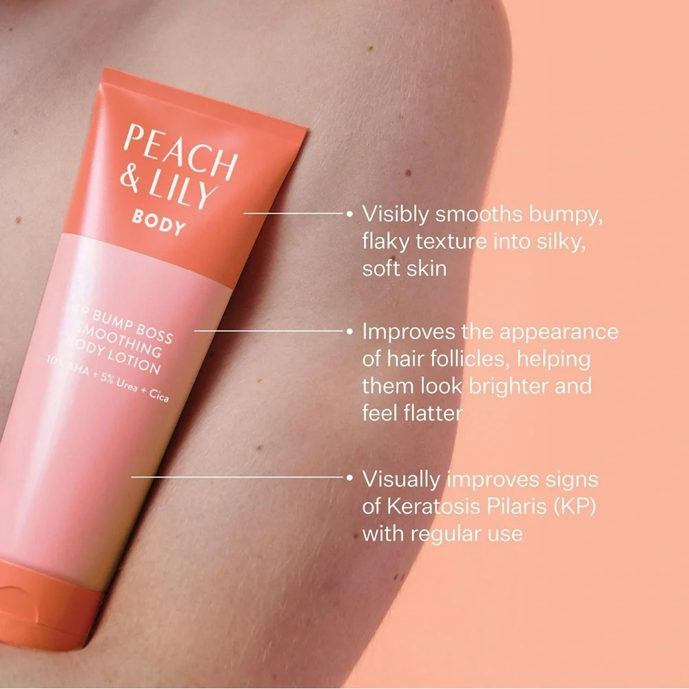 Peach & Lily KP Bump Boss Microderm Body Scrub Smoothing Lotion Travel Set
